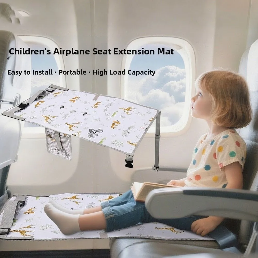 

Breathable Kids Airplane Bed Comfort Design Portable Foot Rest Hammock Comfortable Anti-Slip Design Toddler Seat Extender
