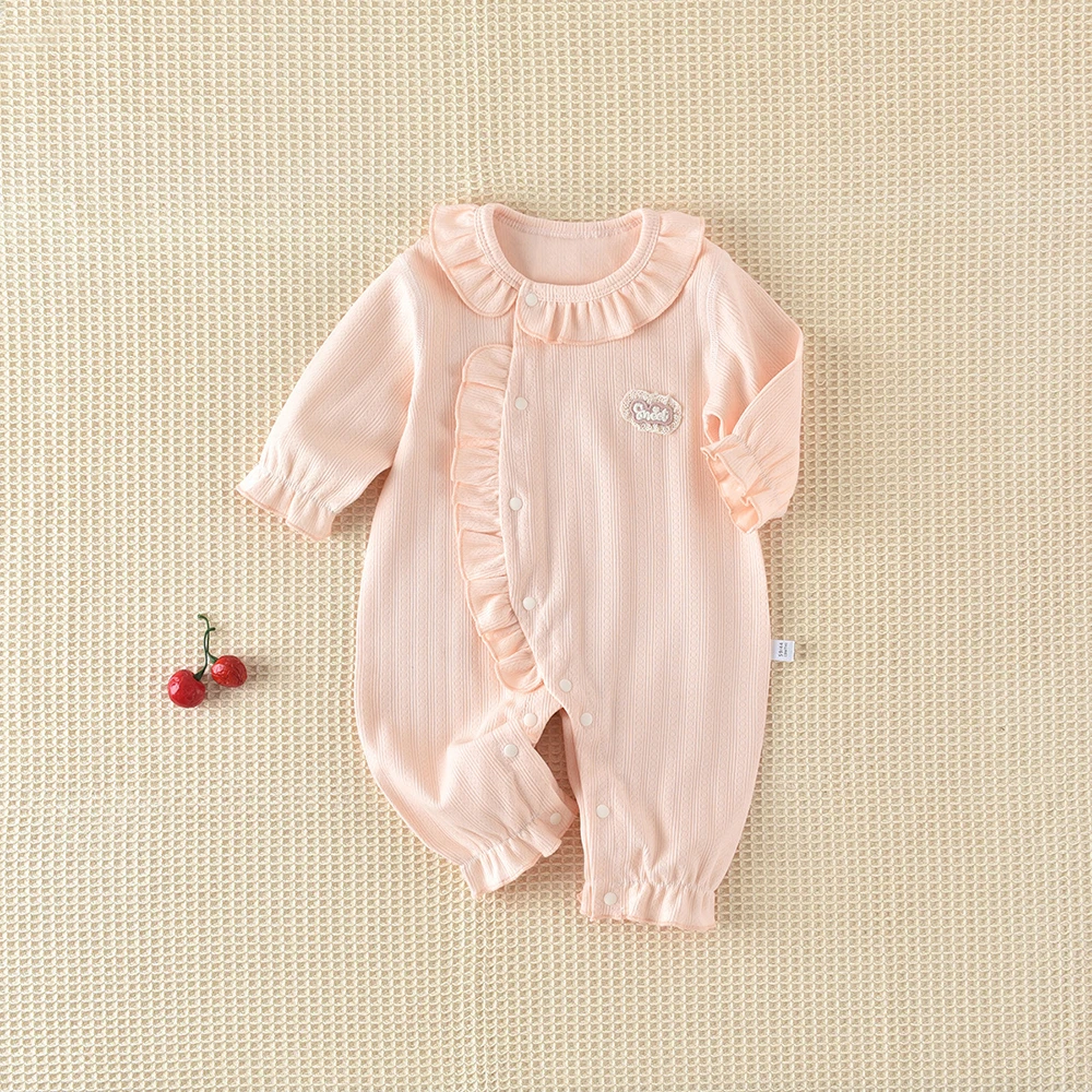 Newborn Baby Romper 0-24M Autumn Newborns Jumpsuit Baby Girls Clothes Sweet Infant One Piece Toddlers Boys Rompers