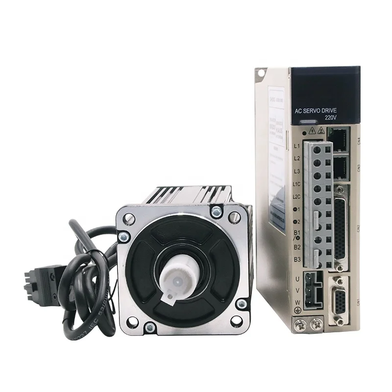 Siheng Motor Factory's CE Quality 90mm Single-Phase 1Kw 4Nm CNC Servo Motor and Motor Driver 220VAc for Winding Machine