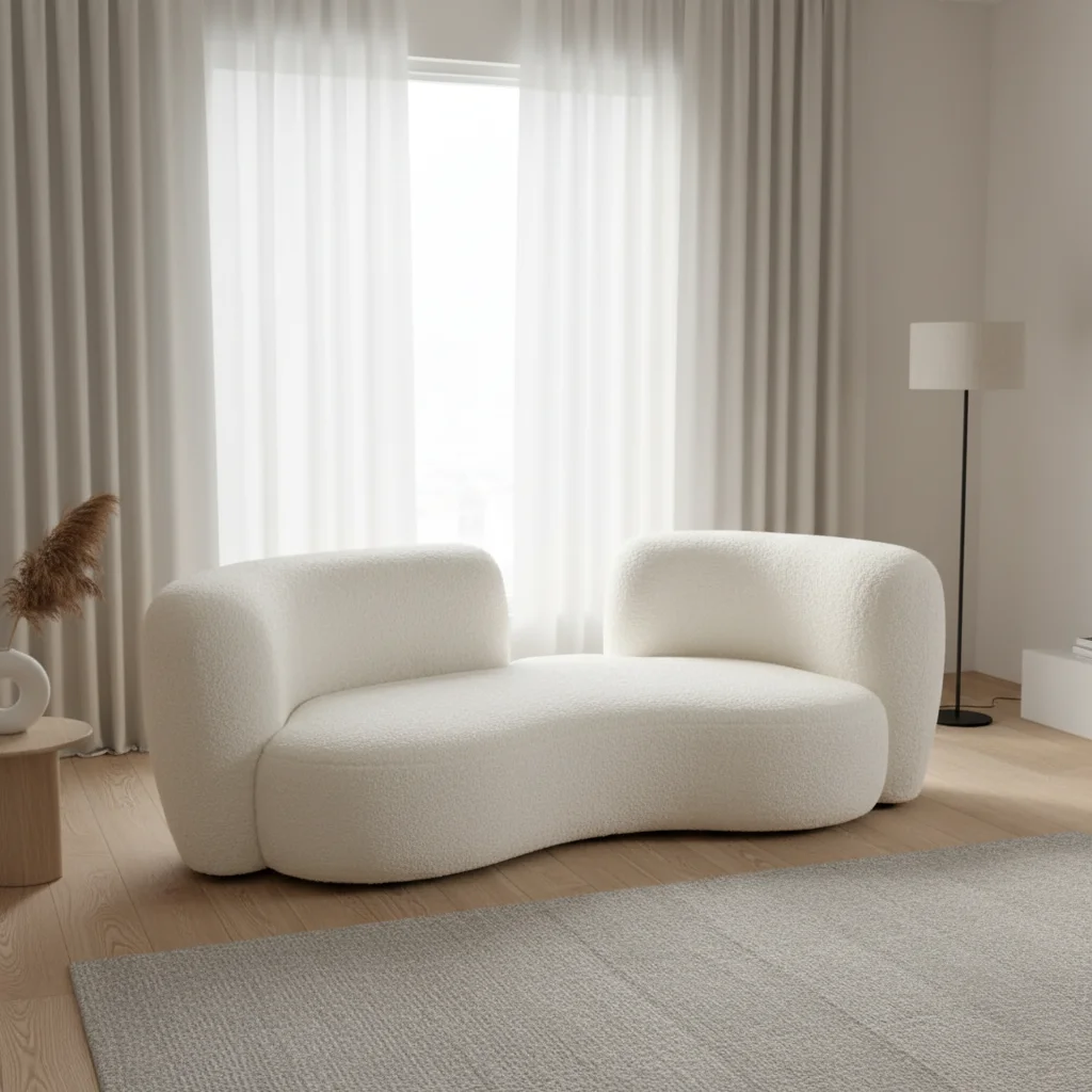 

Sofa series fabric quadruple sofa office studio decoration curved lounge sofa