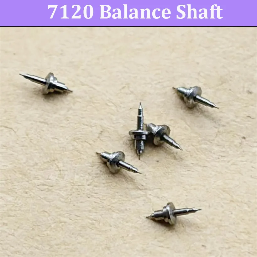 10 pcs Balance Shaft Suitable For 7120 Movement Pointed Balance Wheel Core Oscillating Shafts 7120 Movement Watch Accessory