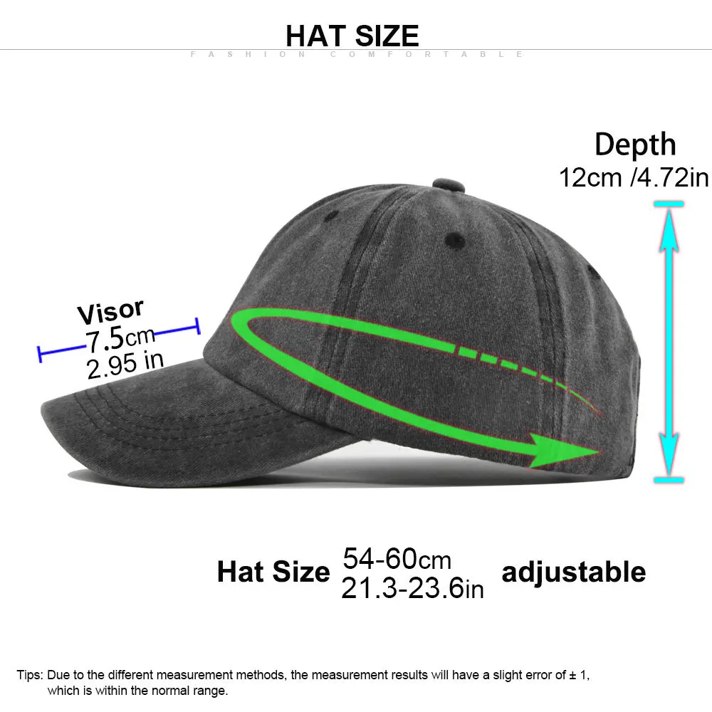 Men's and Women's Universal Washing Water Hat Fashion Sports Hat Cotton Soft Top Visor Caps Casual Outdoor Snapback  Trucker Hat