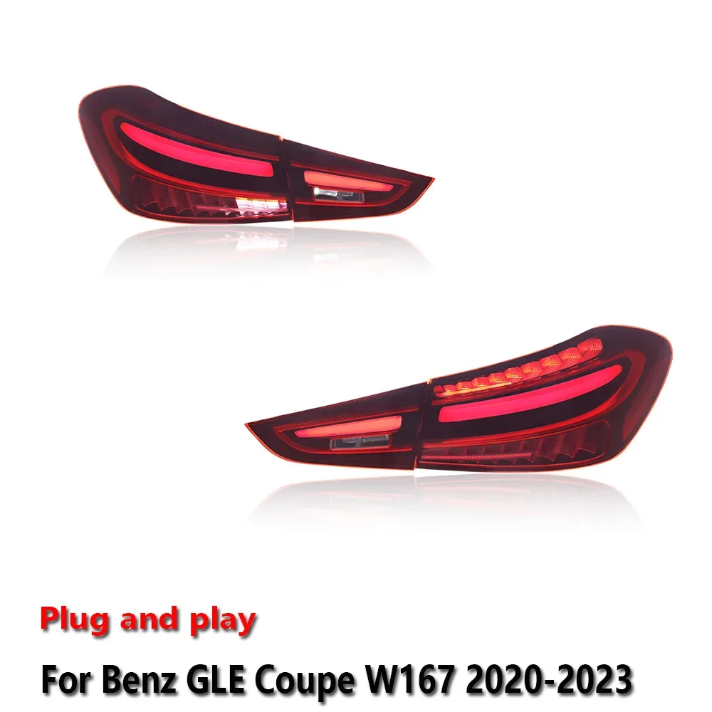 

Car LED Auto Taillight Auto Assemblies For Benz GLE Coupe W167 2020-2023 DRL Brake Turn Signal Lamp Plug And Play