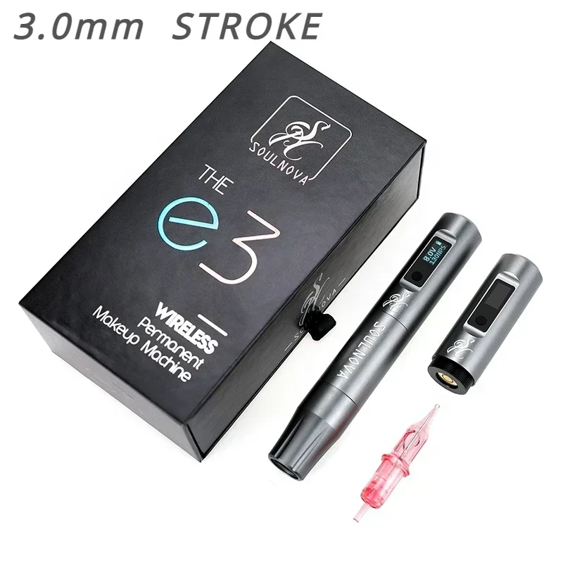 2023 High Quality Microblading Permanent Makeup Machine Wholesale Portable Mini Eyebrow Tattoo Pen 3.0mm Stroke Dual Battery