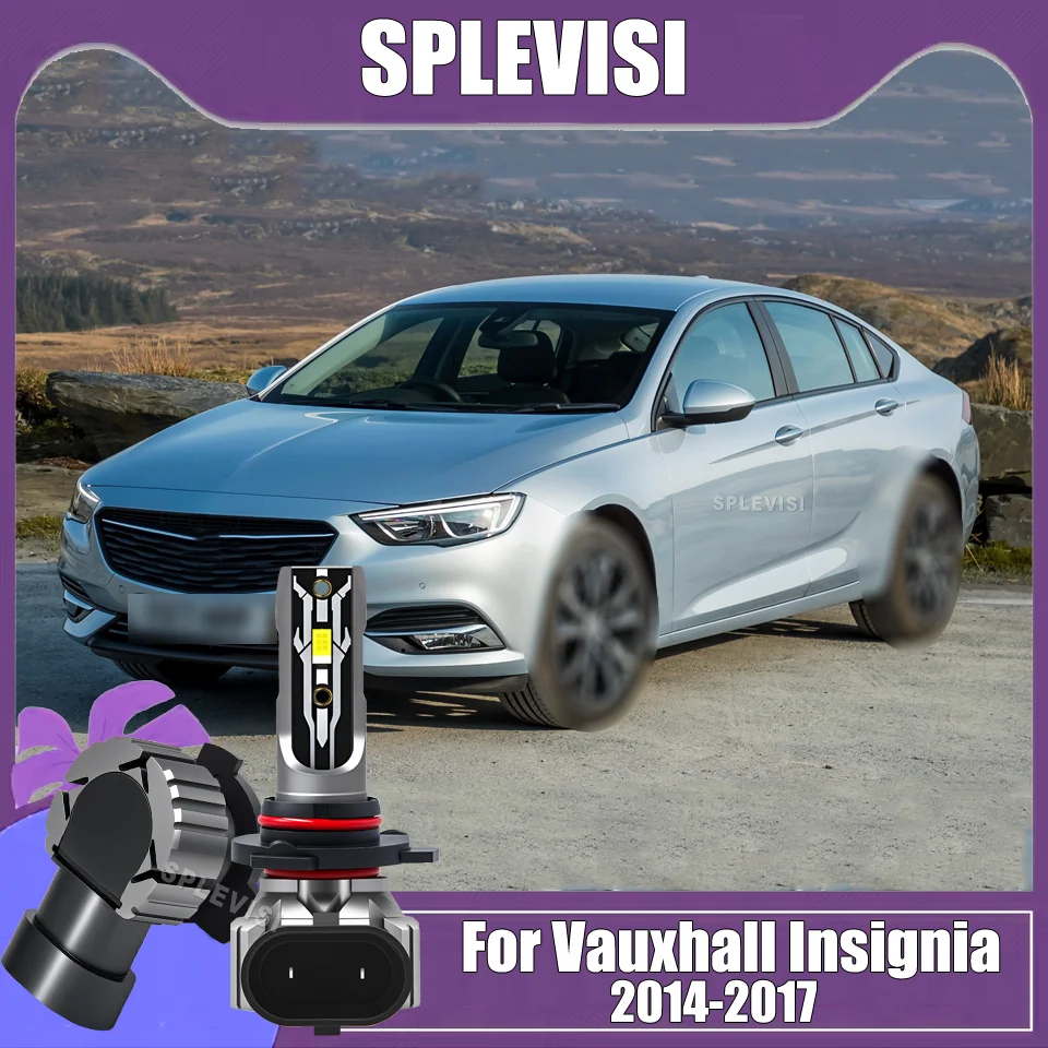 

Heat-Resistant Car Lights LED Headlights 9012 Auto Bulbs For Vauxhall Insignia 2014-2017 2014 2015 2016 2017 High Low Beam