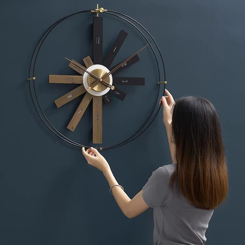 Modern Design Art Wall Clock Nordic Creative Living Room Dining Room Clock Fashion High-end Home Decoration ساعة الحاءط FYWC