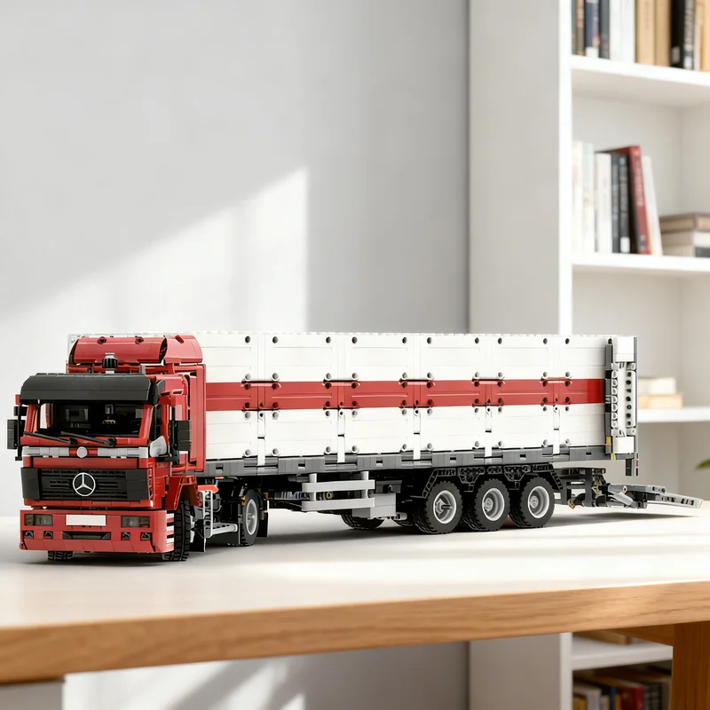 3264pcs MOC Mercedesss SK Wing Body Trailer Technical Model Toy Building Blocks Architecture Christmas Gift Assemble 3D DIY