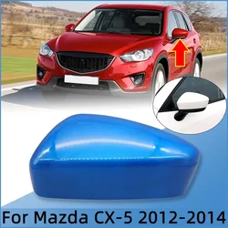 Car Rearview Mirror Cover Housing Shell Side Wing Mirror Cap For Mazda CX5 CX-5 2012 2013 2014 White Black Red Gray Blue Silver