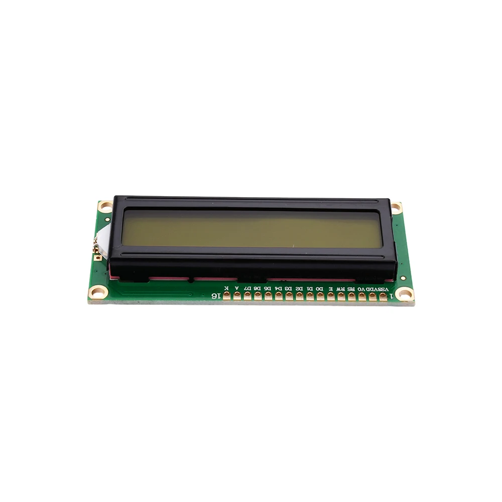 LCD1602 1602 LCD Monitor Screen Blacklight 16x2 Character LCD Display Module 3.3V HD44780 1602A for Raspberry Pi Yellow/Blue