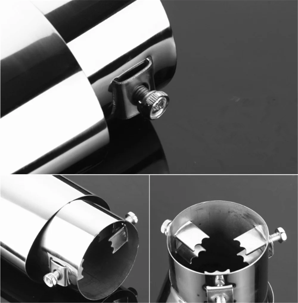 Universal Car Accessories Exhaust pipe muffler tail throat for Volkswagen vw Phaeton 4.2 EOS 3.2 V6 Touareg - view 4