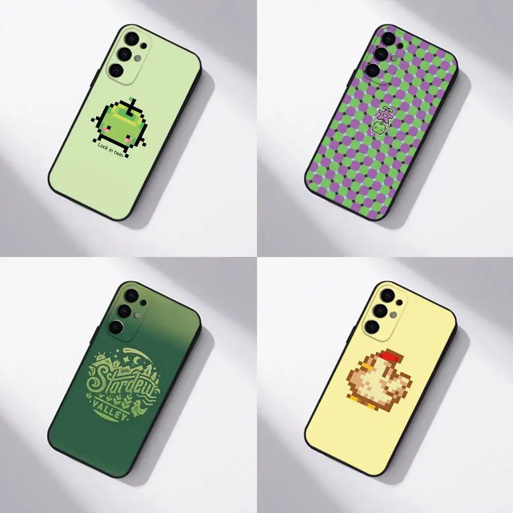 G-Game S-Stardew Valley Phone Case Black Silicone Soft For Samsung S25,S24,S21,S22,S23,S30,Ultra,S20,Plus,Fe,Lite