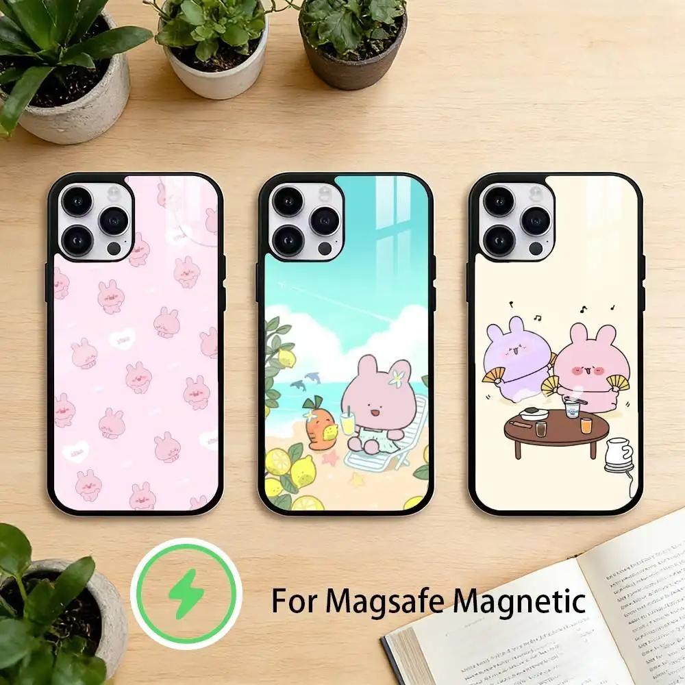 

Cartoon A-Asamimichan Phone Case For iPhone 17,16,15,14,13,12,Plus,Pro,Max For Magnetic Wireless Charge