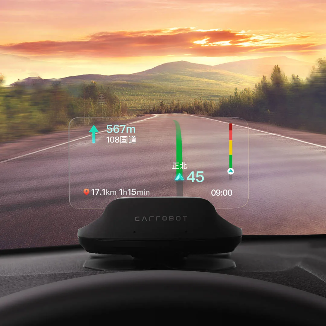 9.5inch Car HUD Head-up Display OBD2 Overspeed Warning System Projector Windshield Auto Electronic Voltage Alarm