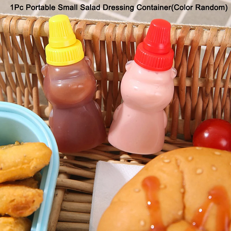 1Piece Mini Portable Small Sauce Container Tomato Gravy Boat Salad Dressing Oil Spray Bottle Ketchup Honey Mustard