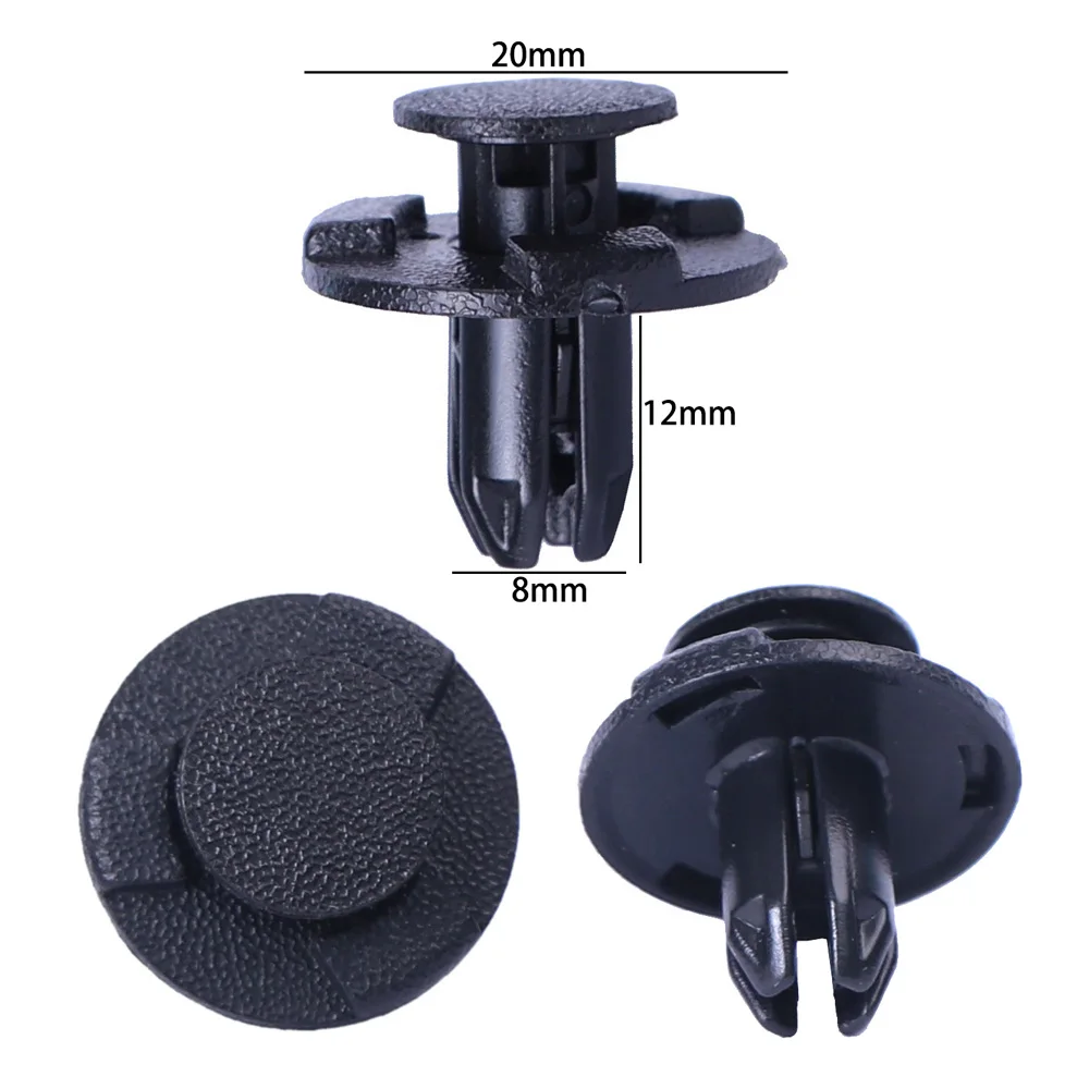 50/30/20PCS 8mm Fit For Nissan Infiniti Fender Liner Cowl Grille Bumper Under Cover Clip 01553-05323 05933