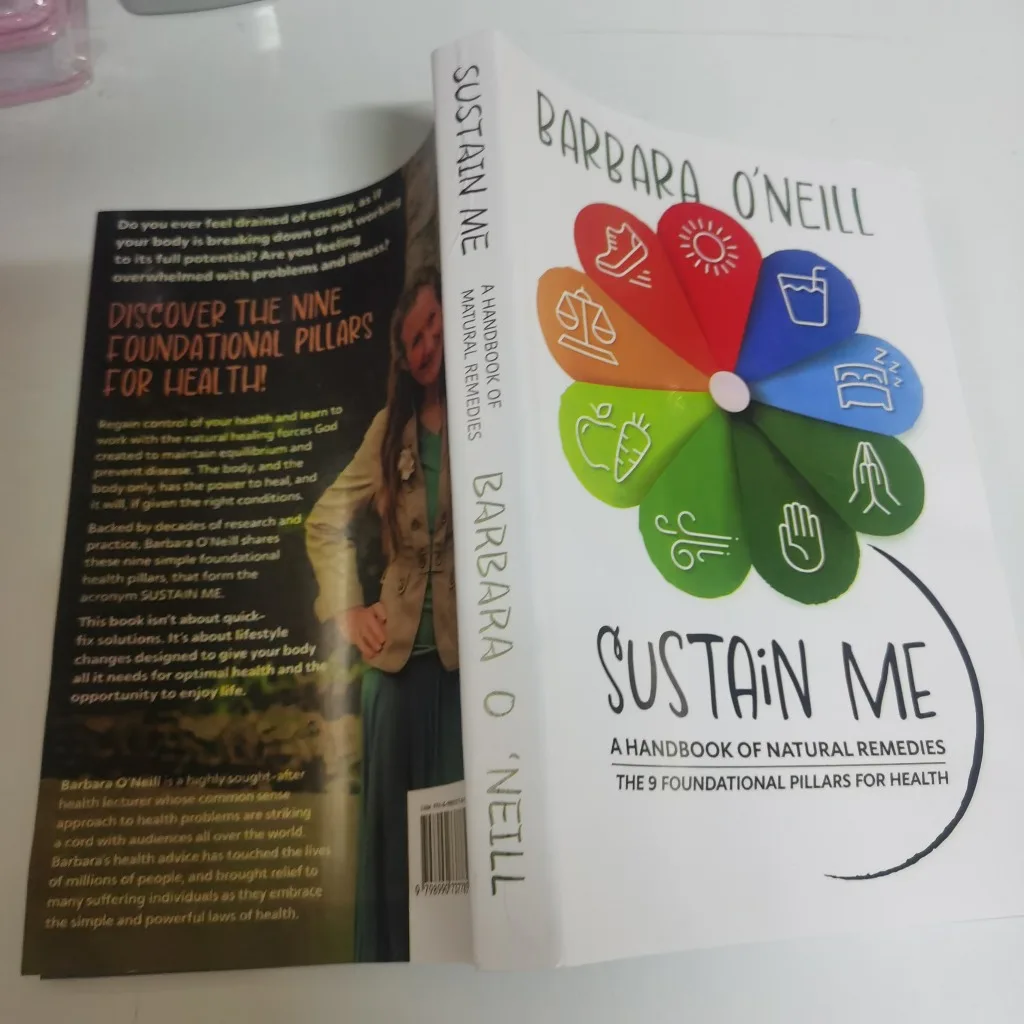 Sustain Me Barbara O'Neill A Handbook of Natural Remedies 9 Foundational Health Pillars Holistic Wellness Lifestyle Guide Book