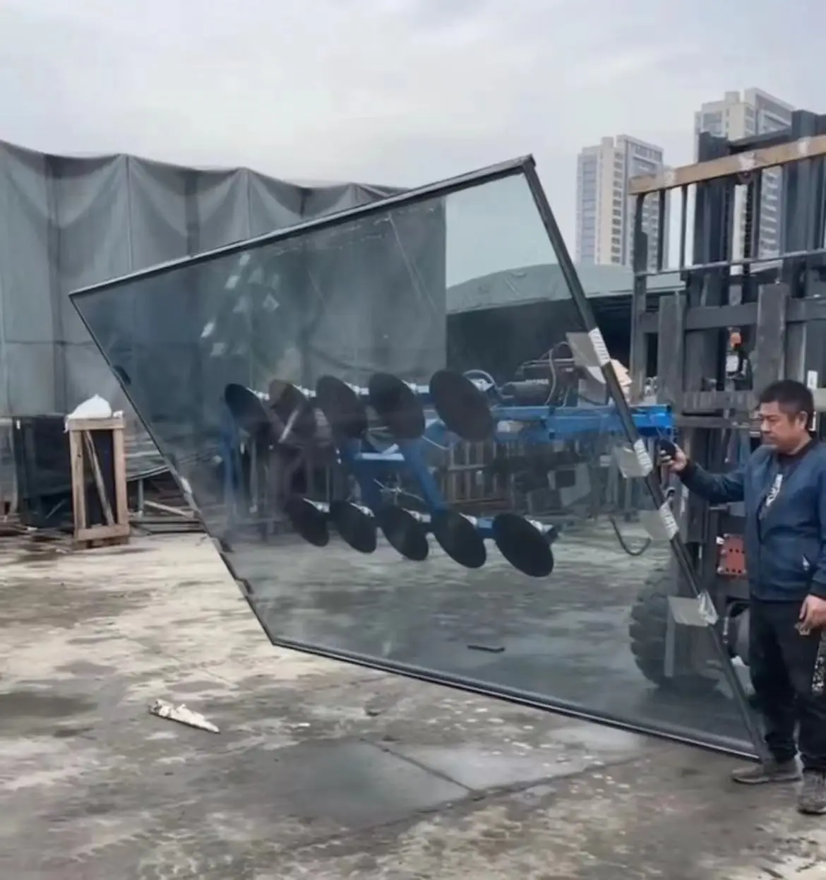 Customized 800kg Glassworker Machine Electric Glazing Robot with Dual Vacuum System for Precise Glass Fitting