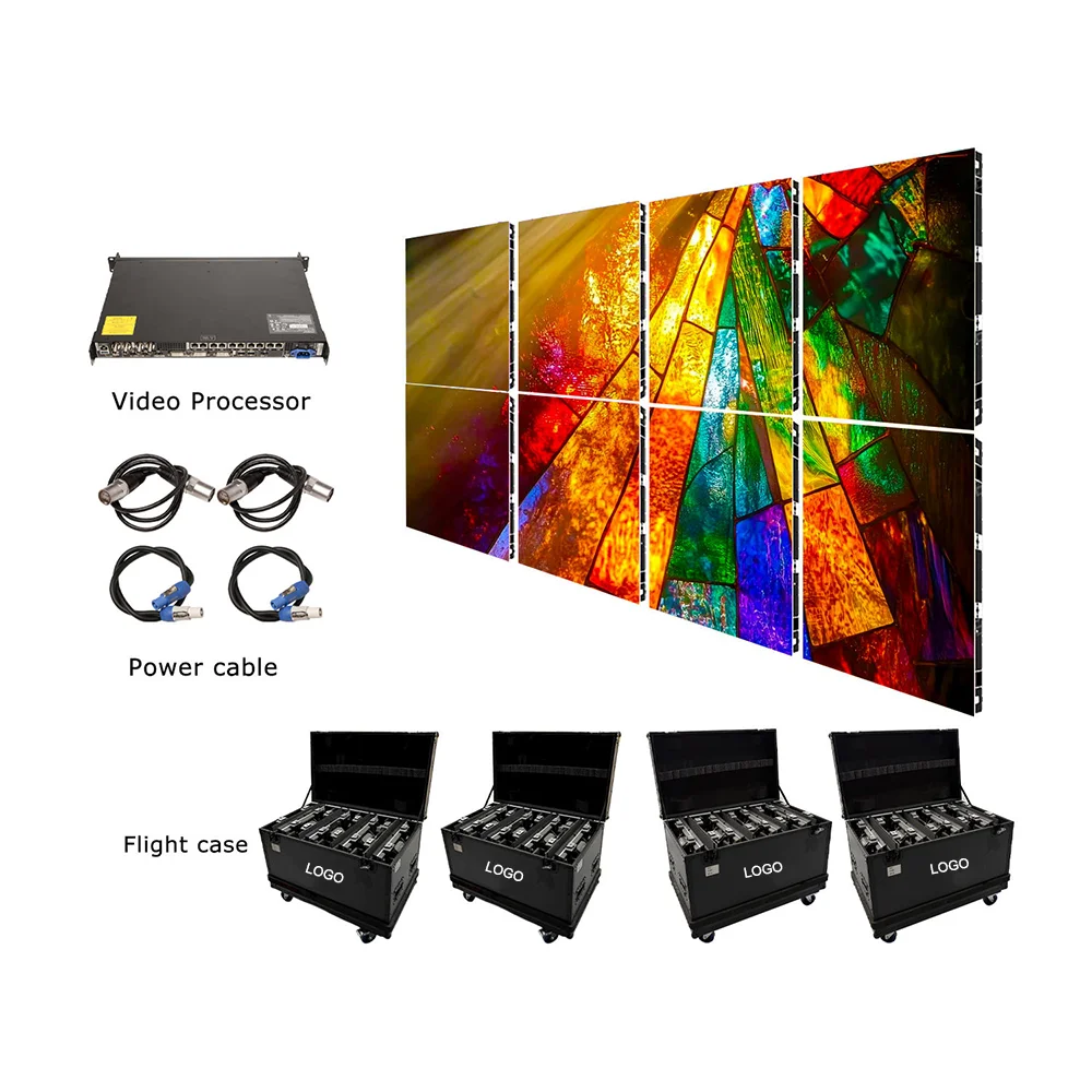 P3.91 3500-4500cd IP65 Waterproof LED Video Wall Panel Outdoor Concert Event Rental Display Screen