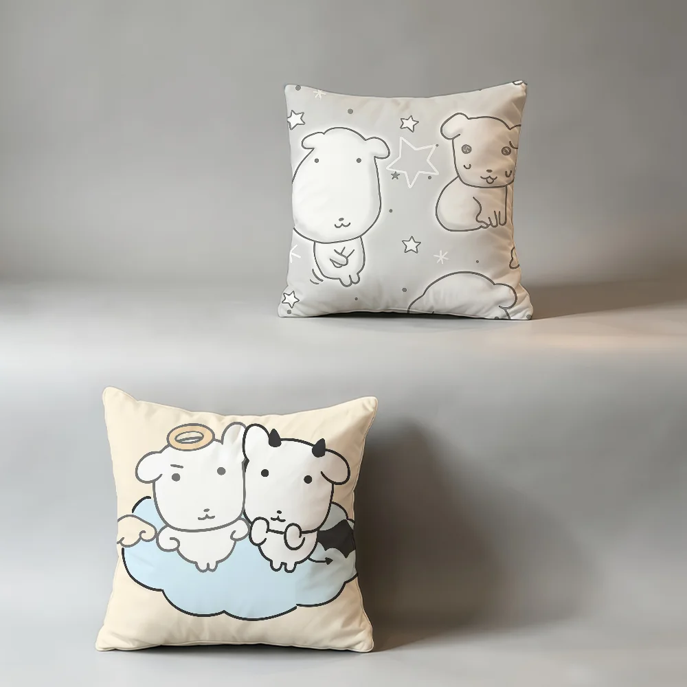 Cute GANADI Anime cushion cover Home Office Convenient Nordic Simplicity Hit With Zipper Cushion Cover
