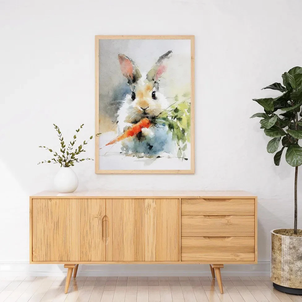 Watercolor Wildflower Coffee Violin Canvas Wall Art Soft Aesthetic Floral Posters Prints Nordic Living Room Kitchen Home Decor