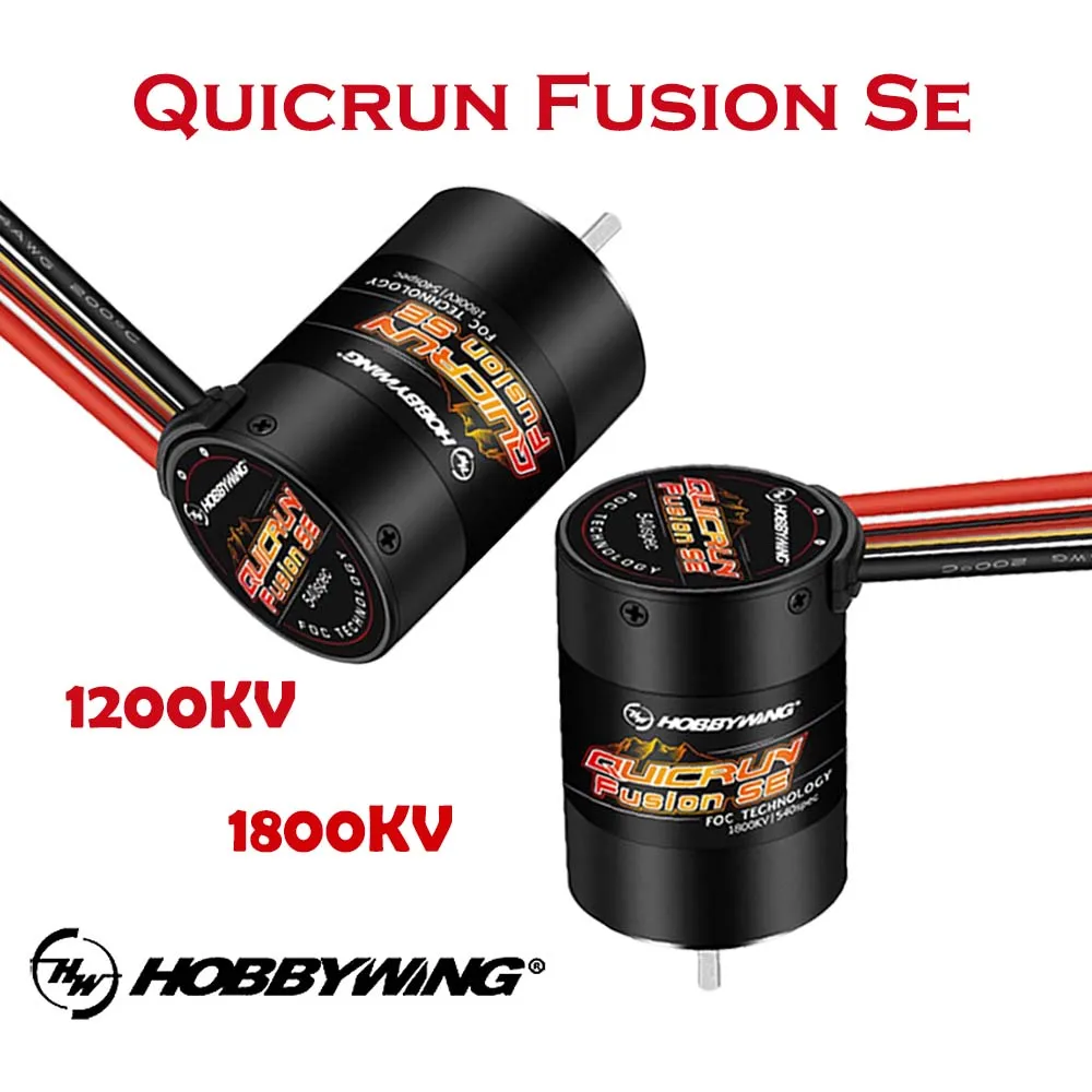 

HobbyWing RC car Accessories 2 in 1 QuicRun Fusion SE 40a 1200kv 1800kv Combined Motor Esc For 1/10 1/8 Rc Model Car Crawler