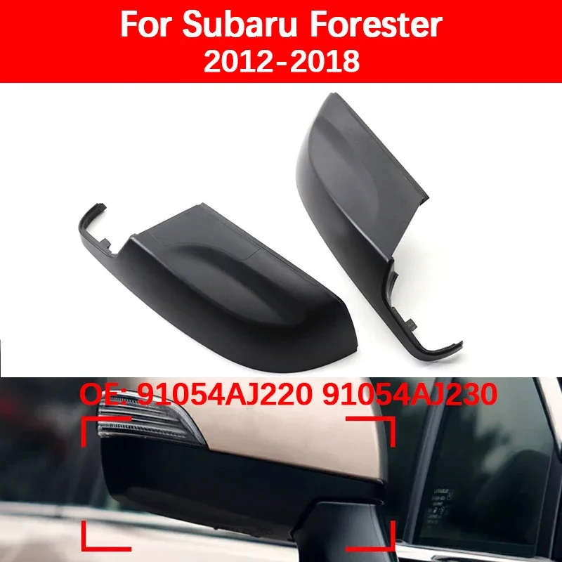 Für 2012-2018 Subaru Forester Auto Links Rechts Rückspiegel Untere Abdeckung Kappe Schwarz