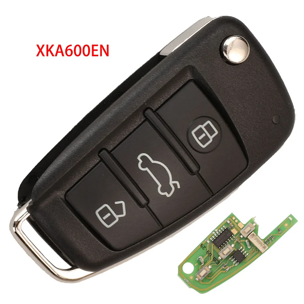 

Новый проводной пульт дистанционного управления Jingyuqin VVDI для Xhorse VVDI Audi A6L VW Seat Skoda, 3 кнопки, брелок XKA600EN