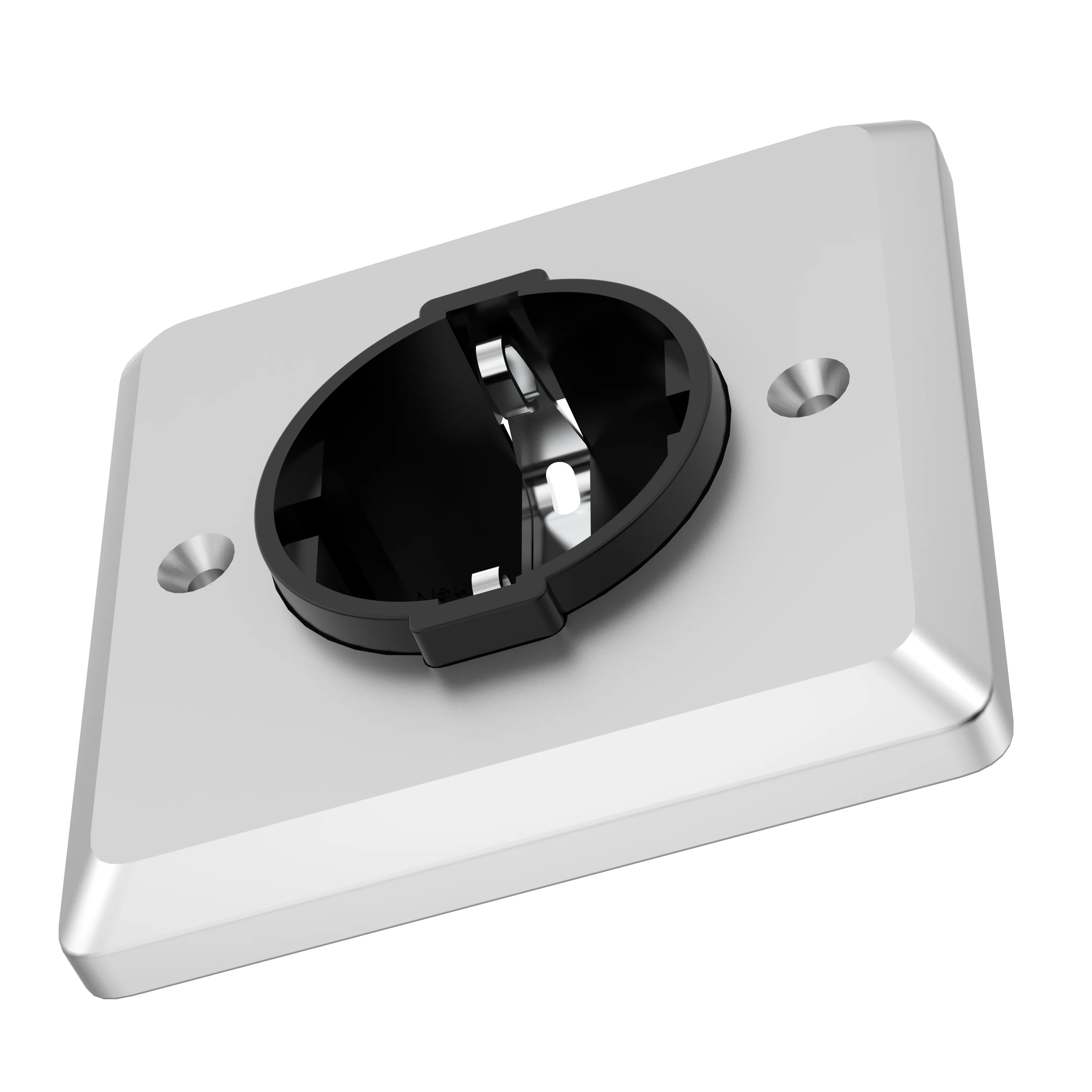 1 Stück Audiocrast Steckdosen-Wandplatte 250V 16A Rhodium-beschichtete Schuko-Steckdosen Schuko Elektrisch Europäisch Deutsch – Detail 3