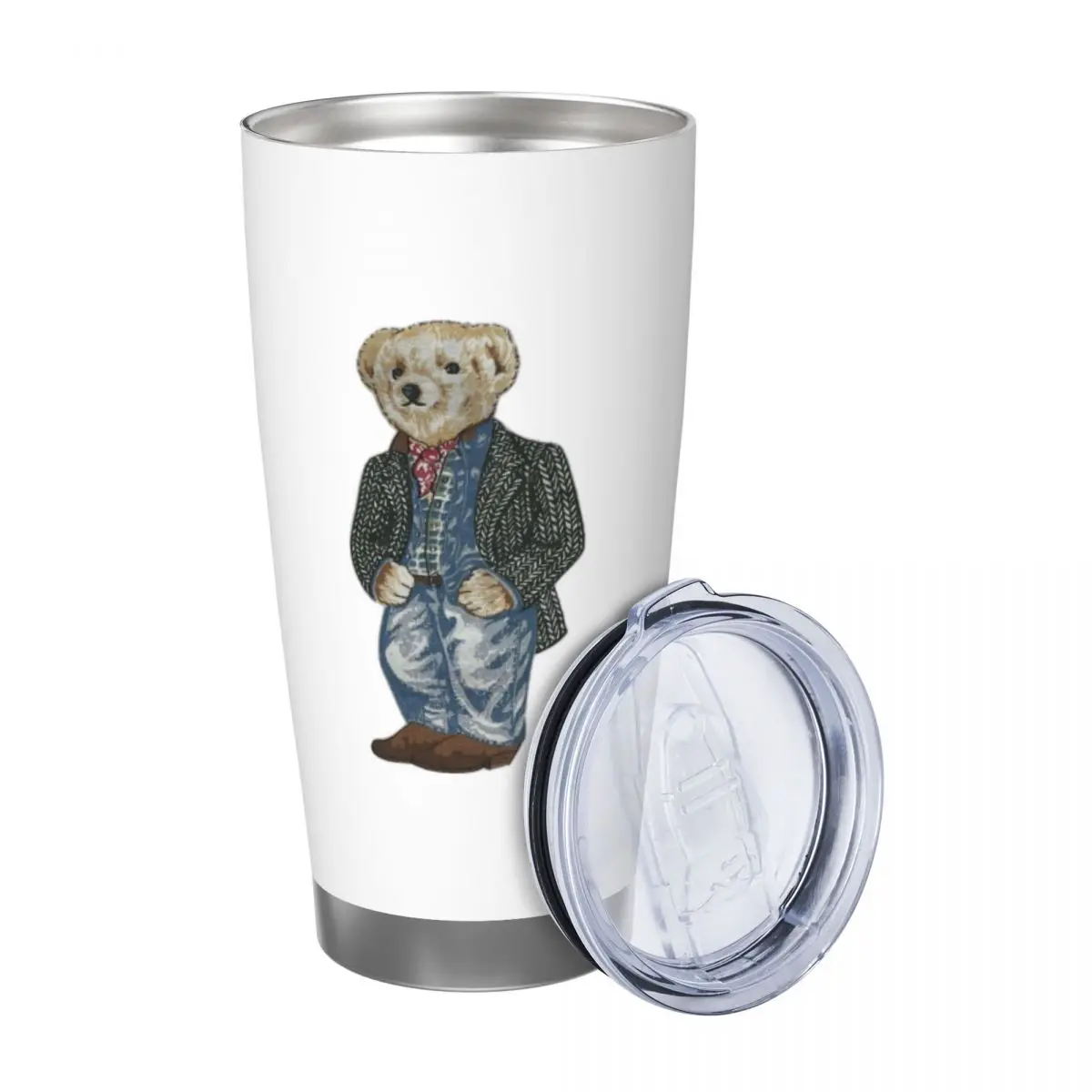 Ralph Bear 20oz Stainless Steel Insulated Thermal Coffee Car Cup Cold Hot Mugs Vacuum Flask