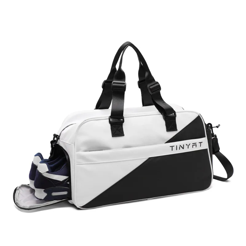 

Fashionable Waterproof Gym Bag Large Capacity Shoes Compartment Yoga Fitness Sports Handbag Unisex Portable Outdoor Travel Bags