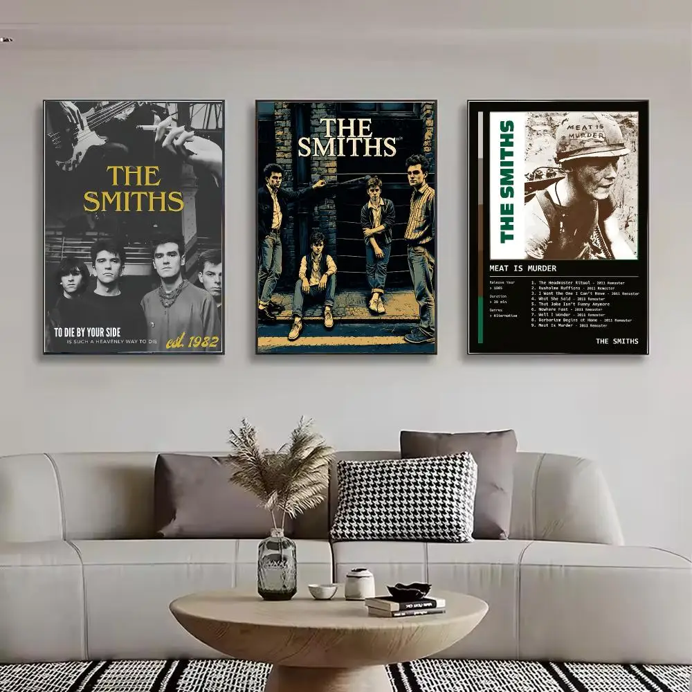 Band The Smiths Painting Calligraphy Stylish Canvas Poster Wall Art for Bedroom Living Room Study Home Decor Gift