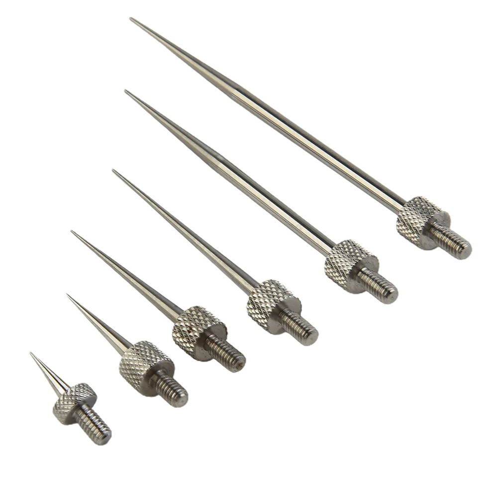 6 Pcs Indicator Turntables Dial Digital Test Indicator Contact Point Stem Rod Depth Gauge Threaded Shank M2.5 Measuring Tools