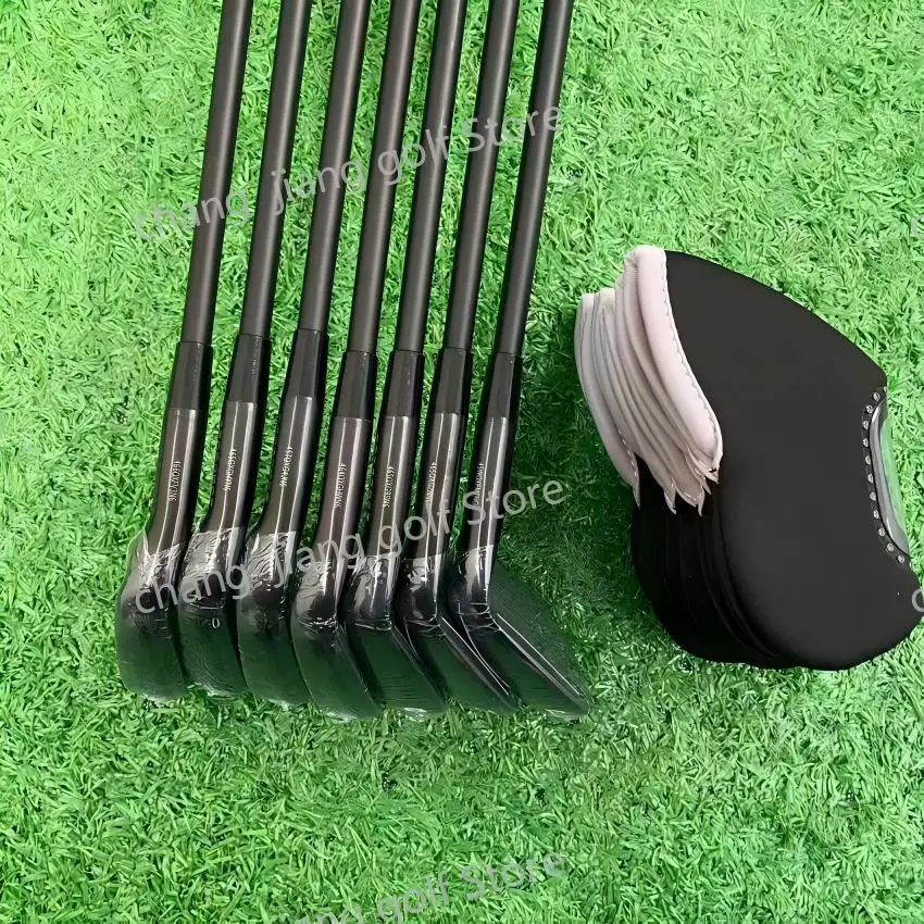 24 New Men's Golf Clubs Left hand black  p790 Golf Irons fifth generation 7pcs 4-9P R/S/SR Flex Steel/Graphite Shaft