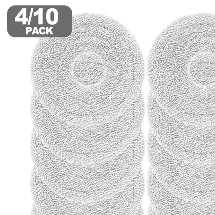 4/10pcs Mop-Cloths For Airbot L50 Master Robot Vacuum Cleaner Washable Reusable Replacement Pads Floor Cleaning