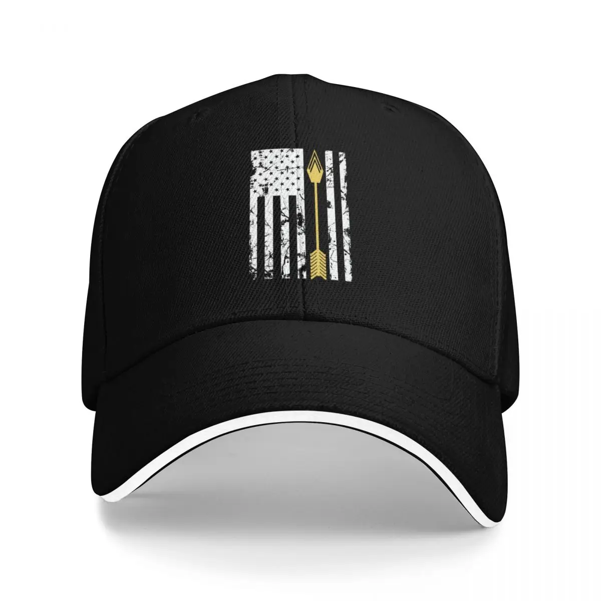 

Vintage USA arrow, Archery Arrow American Flag, funny archer Baseball Cap fun hats winter hats for men Sunhat Women Hats Men's