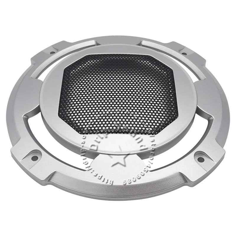 For 5" Inch Speaker Grill Cover Hige-grade Home Audio Conversion Net Decorative Circle Metal Mesh Protection 156mm Black/lSilver