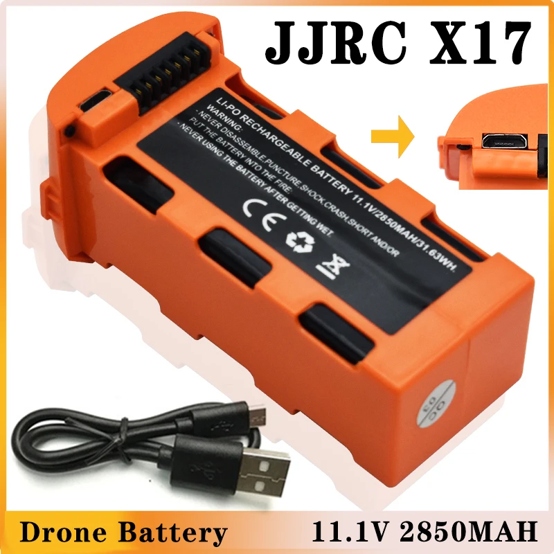 Bateria Li-po para rc Drone Peças de Reposição Quadcopter Acessórios Drone Jjrc X17 8811 8811pro Icat6 11.1v 2850mah