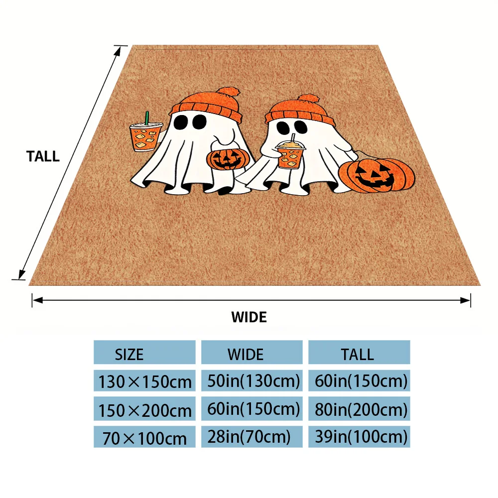 Ghost Friends Flannel Luxury Blanket, Lightweight And Comfortable Woolen Blanket, Ultra-Fine Fiber