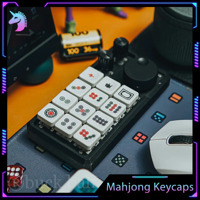 Jezail Funder LCK Mahjong Mechanical Keyboard Keycaps Set Creative Keycap PBT Customized Heat Sublimation Key Caps PC Accessory