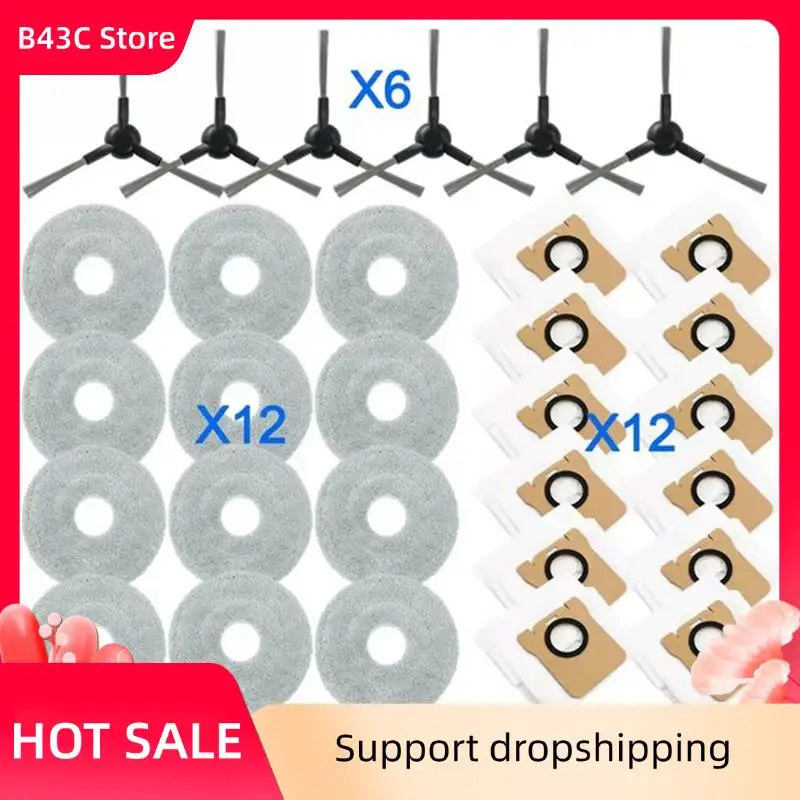

B43C Side Brush Mop Cloth Dust Bag Forjonr P20 PRO Spare Parts Accessories Consumables