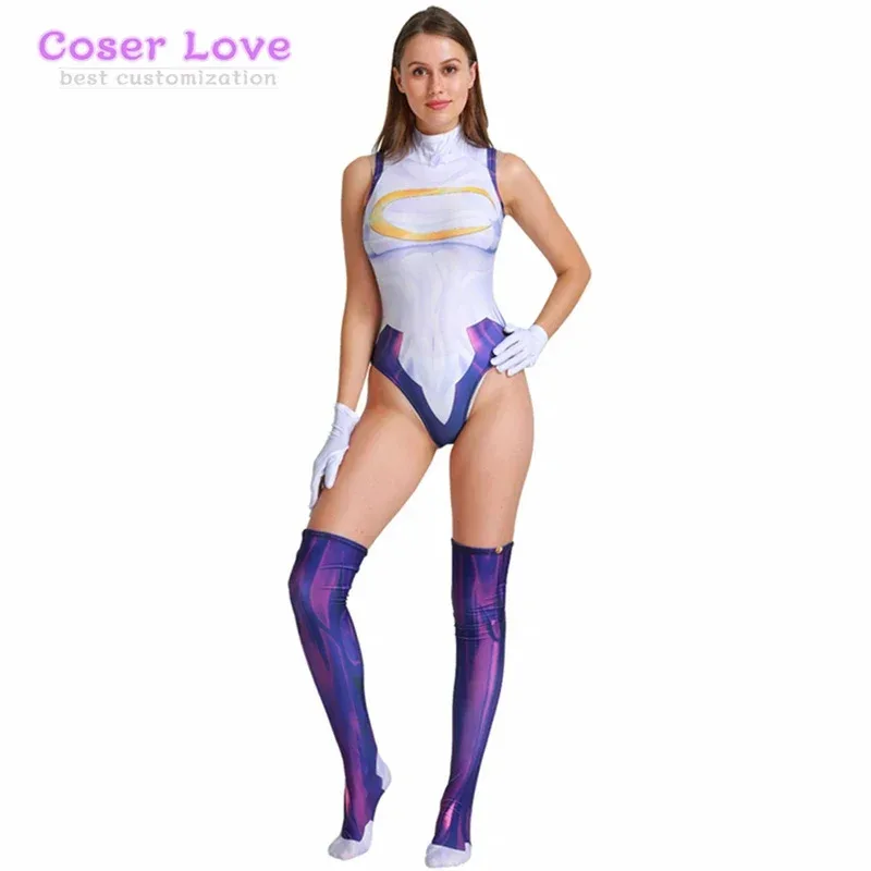 qq 123Academy Miruko Uraraka Ochako Asui Tsuyu Nejire Ashido أزياء تنكرية للهالوين سباندكس Zentai بدلة قفز #5