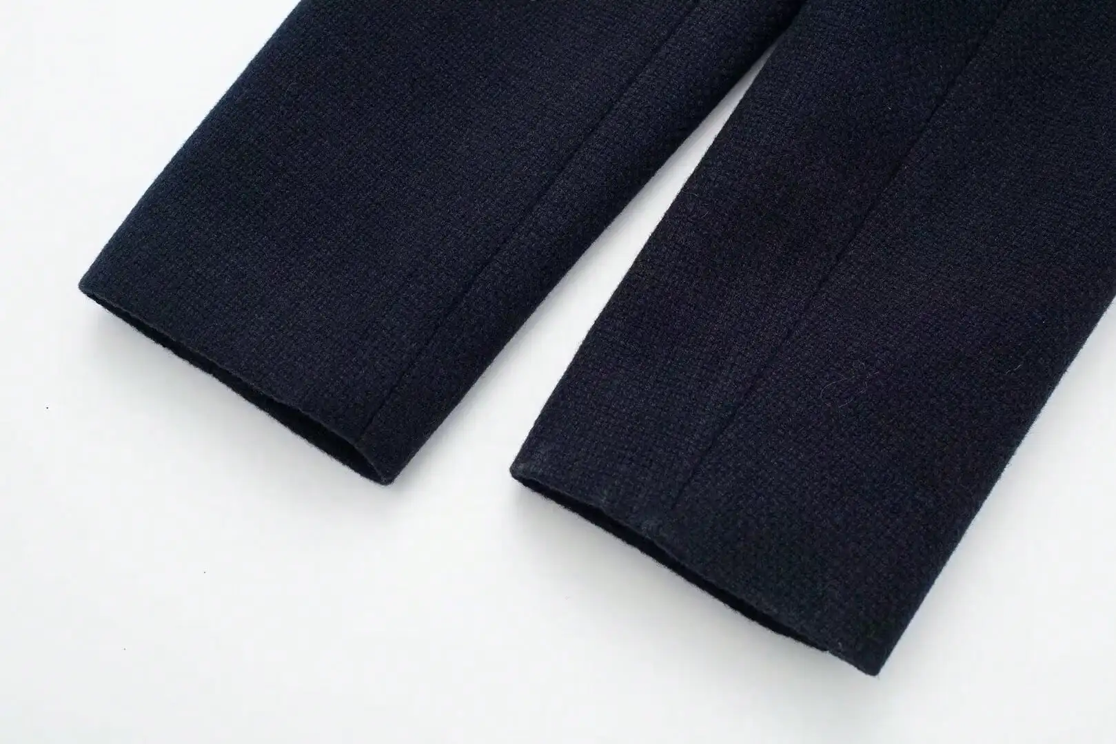HH Elegante Damen Langarm-Jacke mit O-Ausschnitt Einreihiger Frühlingsmantel Modische Streetwear Schicke Party- und Urlaubsmantel Schlanke Passform – Detail 9