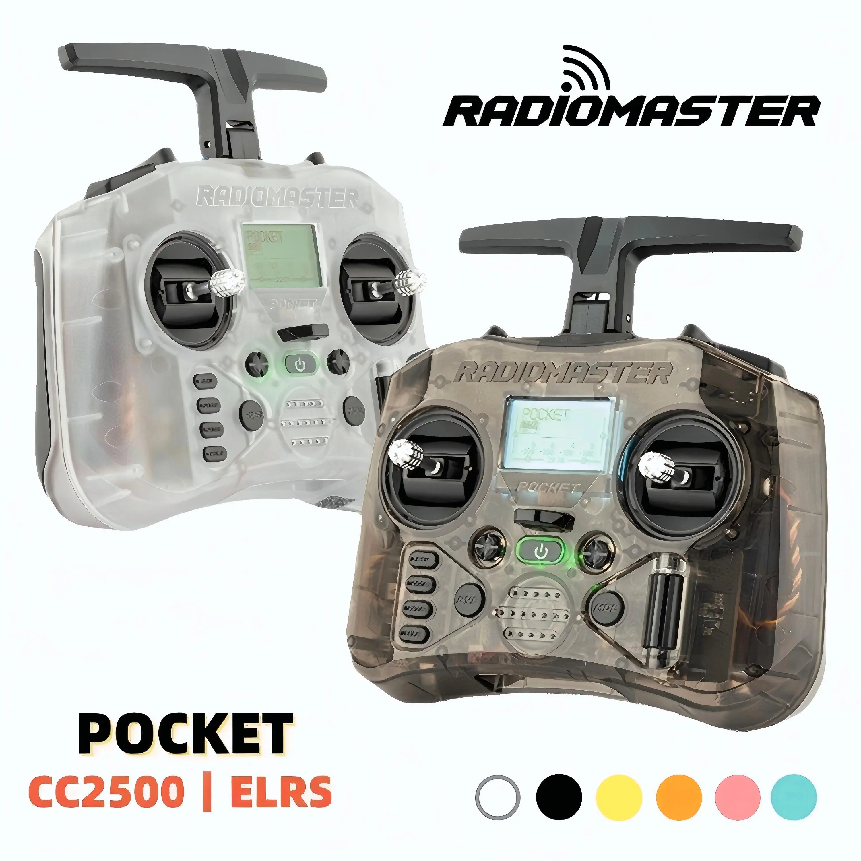 

Radiomaster Pocket 2.4GHz CC2500/ELRS Small Size Foldable Antenna Hall Gimbal Transmitter Remote Control Portable for Fpv Drone