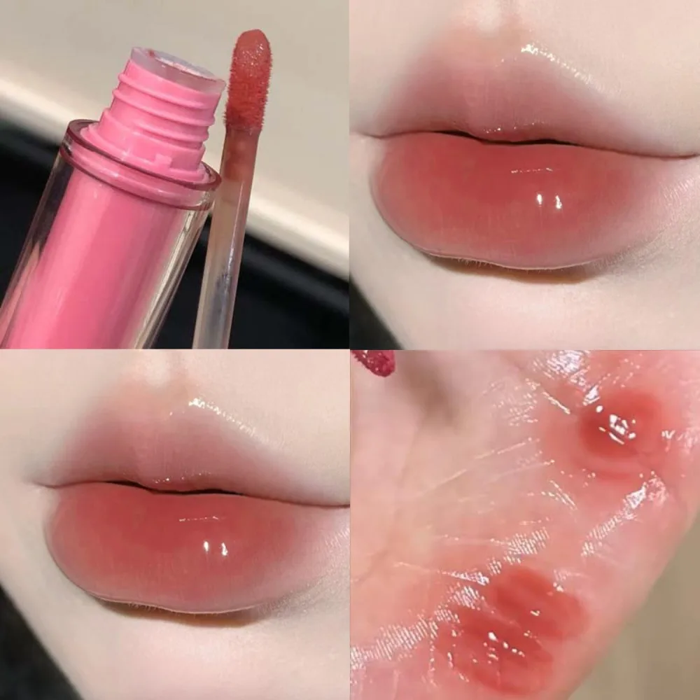 New Non-stick Cup Nude Lip Glaze Waterproof Pseudo Natural Lip Makeup Color Development Long-lasting Mouth Color Changing Women