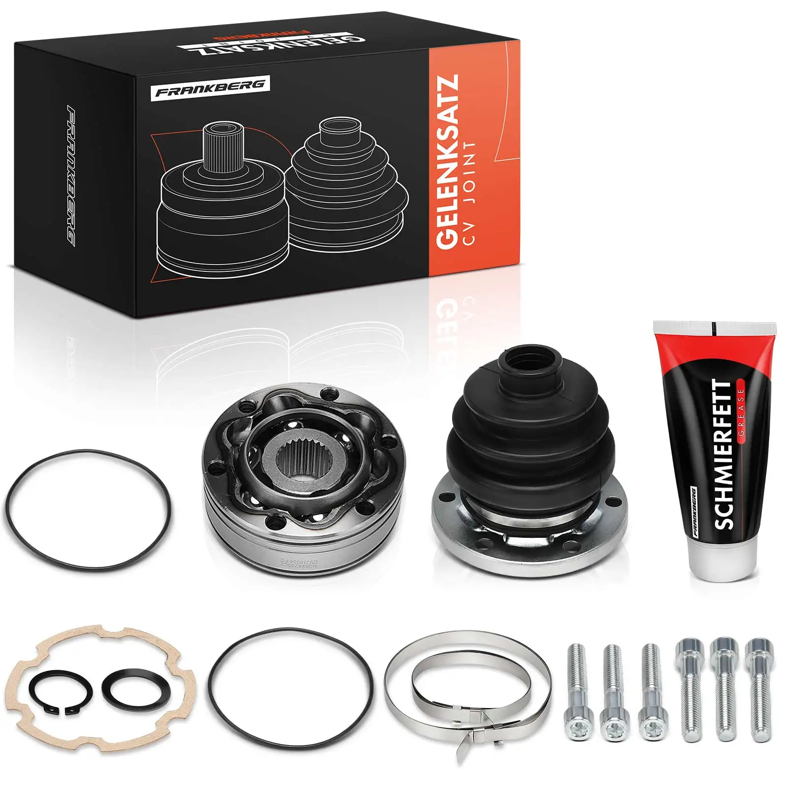 Frankberg 1x Aandrijfas Set Vooras voor Fiat Croma Tipo Alfa Romeo 155 Ford 46307103 60812691 60584662 4315132