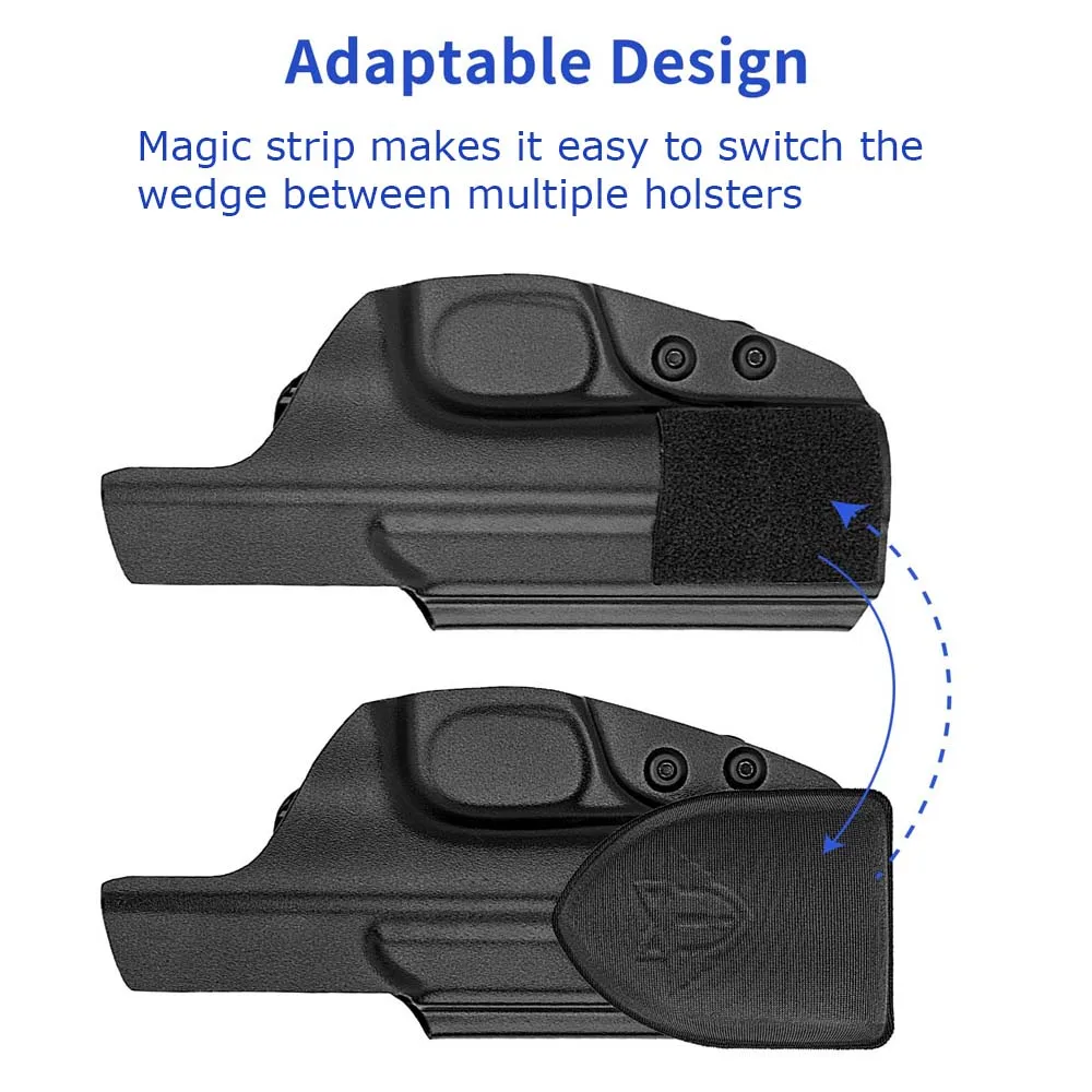 8Pcs IWB Gun Holster Wedge Appendix Concealed Carry Pad Pistol Holster Anti-slip Foam Pad Handgun Wedge for Kydex Gun Holster