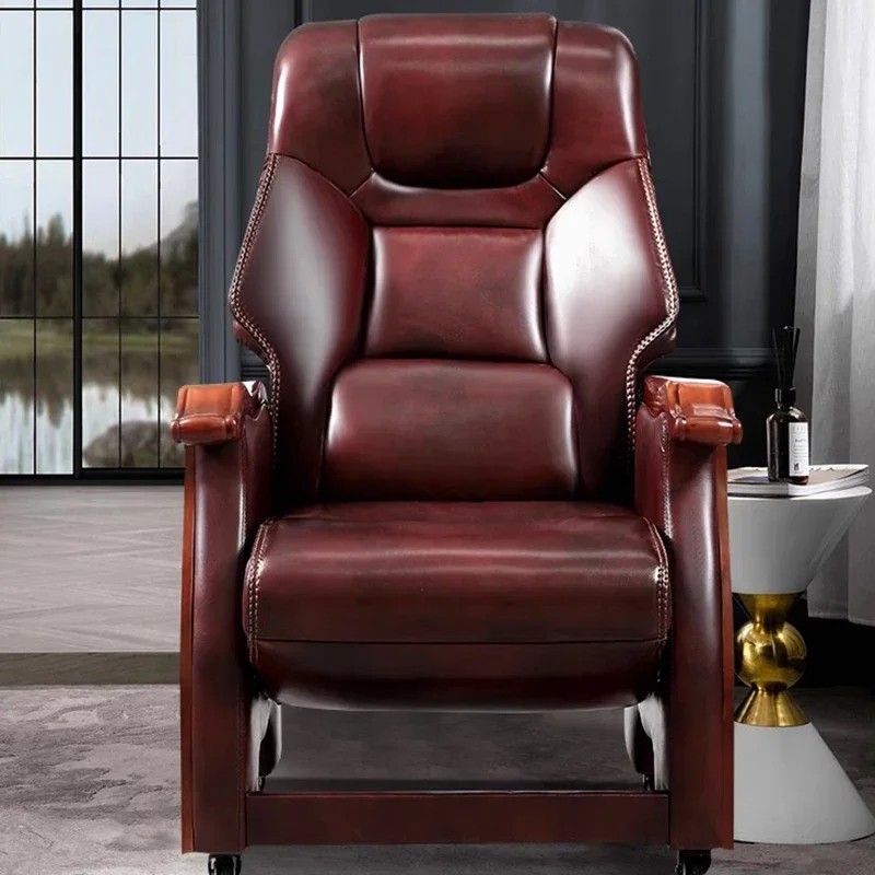 

Computer Executive Office Chair Nordic Designer Ergonomic Comfortable Office Chair Leather Sillas De Oficina Home Furniture