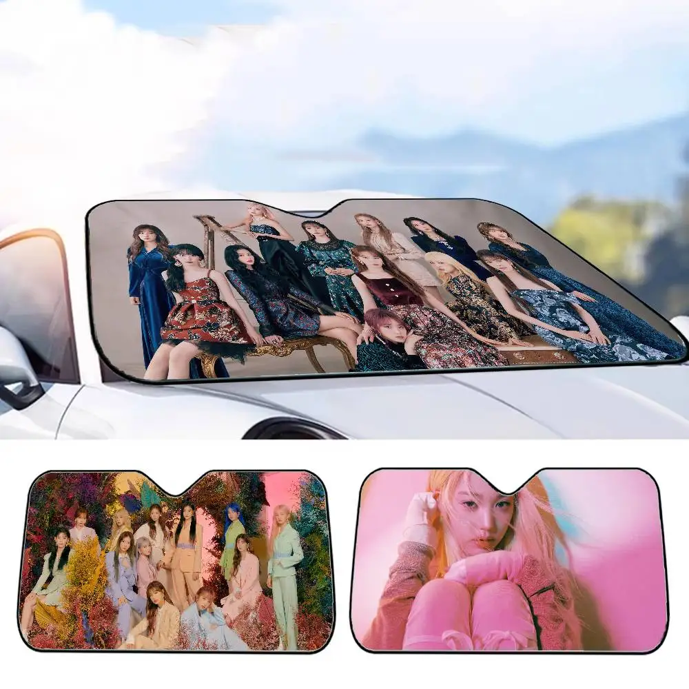 

Корейская группа девушек I-IZONE, автомобильный солнцезащитный козырек, солнцезащитный козырек на окно автомобиля, солнцезащитный козырек, передний капюшон, внутренняя передняя перегородка, двойной солнцезащитный козырек