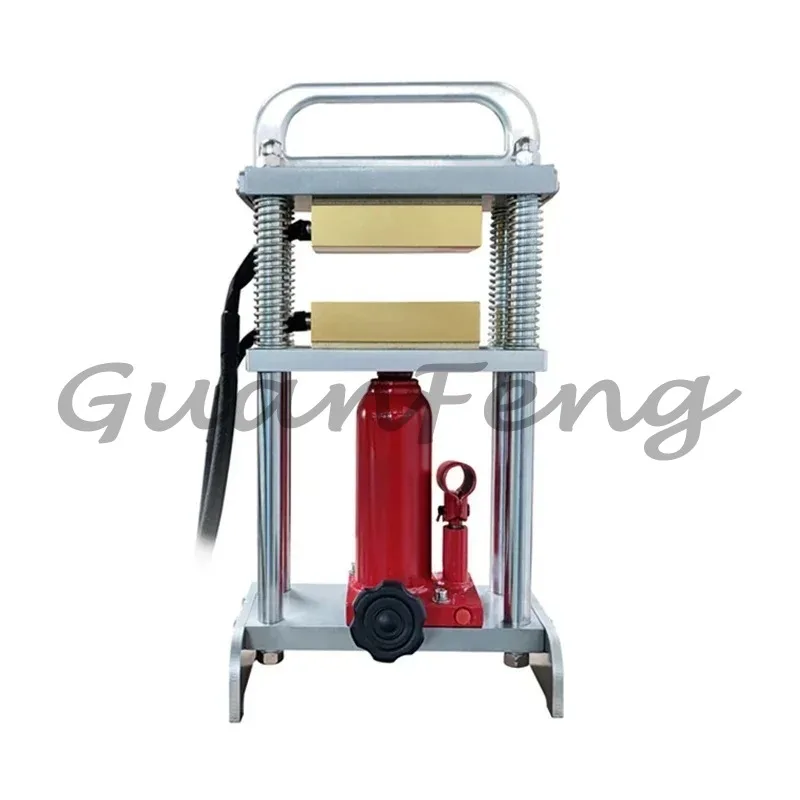 B5-AM 6-ton Hydraulic Rosin Hot Press, 7.5 × 12.5cm Heating Plate with Pressure Gauge, Portable Oil Wax Extraction Tool