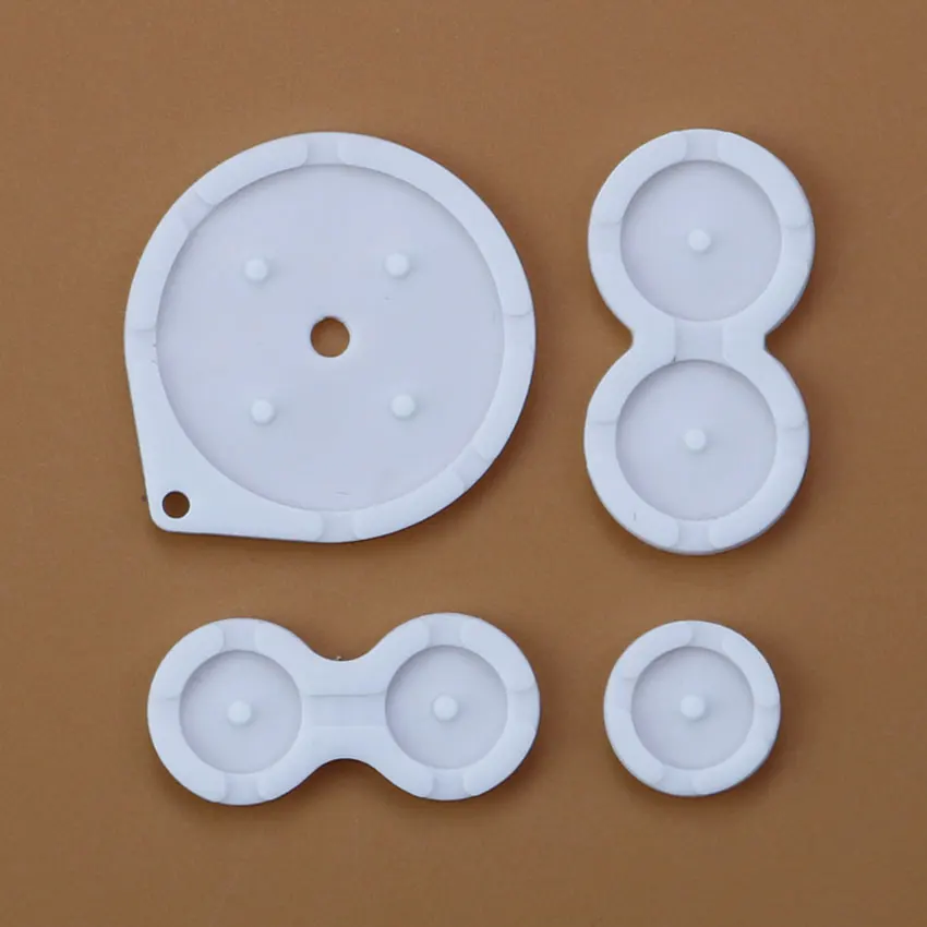 مطاط موصل ملون عالي الجودة لوحدة التحكم في الألعاب GameBoy Advance SP GBA SP أزرار السيليكون وسادات الاتصال وغطاء البراغي #6